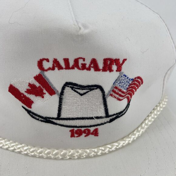 Calgary Stampede 1994 Trucker Hat White Braid Rodeo Canada USA CAPL AAPL AJM - Picture 3 of 11